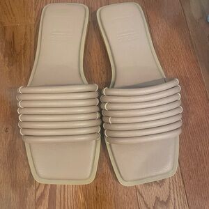 Dolce Vita Beige Slide Sandals